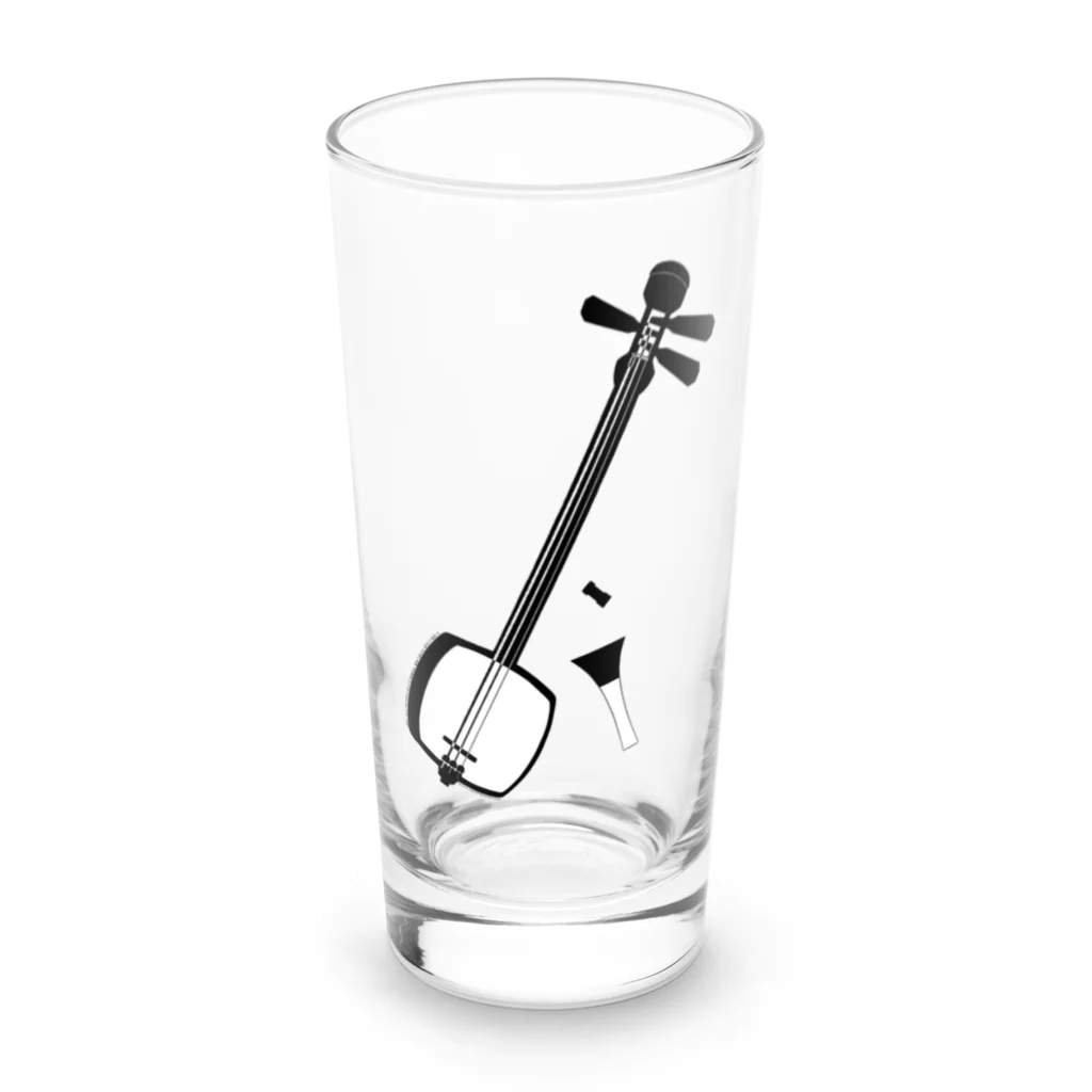 綾錦工房 りこりすの津軽三味線【朧月】- 構 Long Sized Water Glass :front