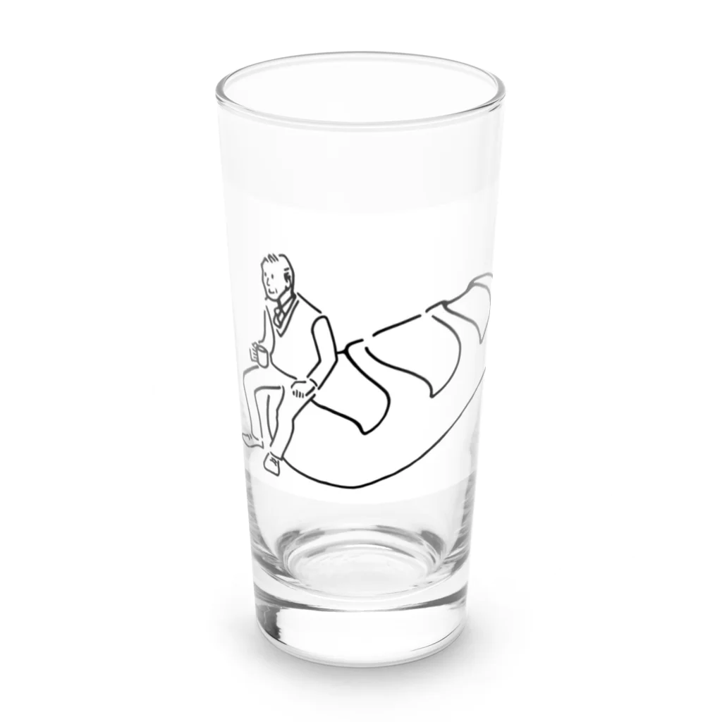 らなんくのバゲットとおじさん Long Sized Water Glass :front