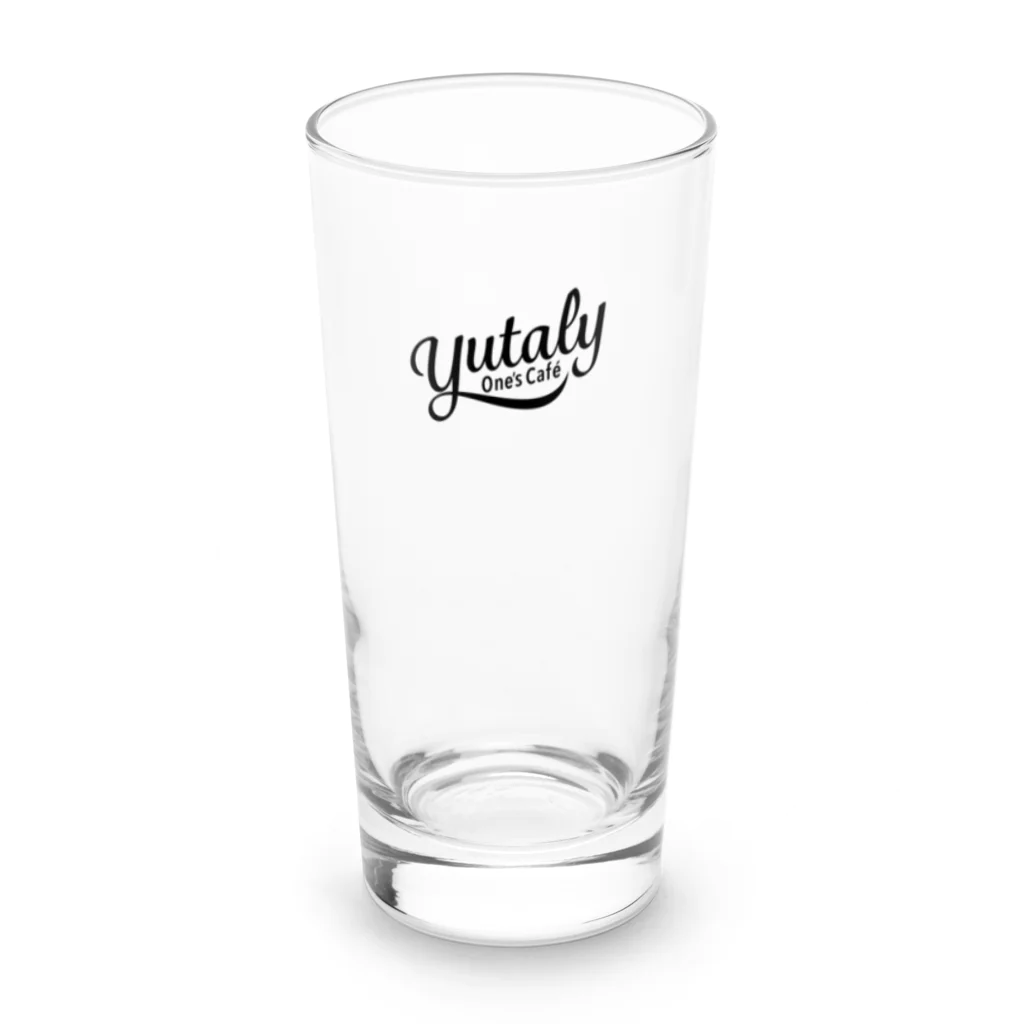 Wave Sun DesignのYutaly One’s Cafe グッズ（ブラックロゴ） Long Sized Water Glass :front