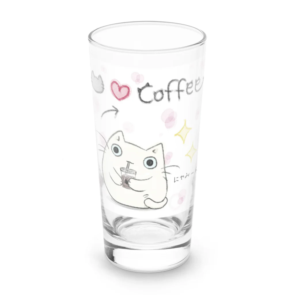 ねこのにゃむ@はせにゃむのねこ❤️coffee ロンググラス前面