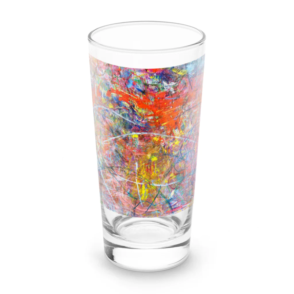 mikoのまつり色 Long Sized Water Glass :front