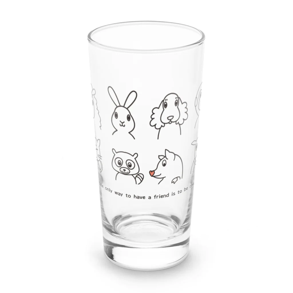 ariariartの動物大集合！（チャリティー） Long Sized Water Glass :front