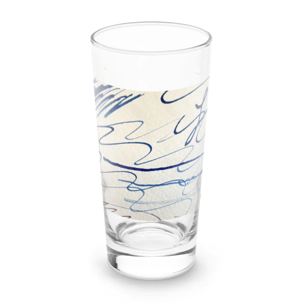 まっしろなオオカミのインクとの出会い。 Long Sized Water Glass :front