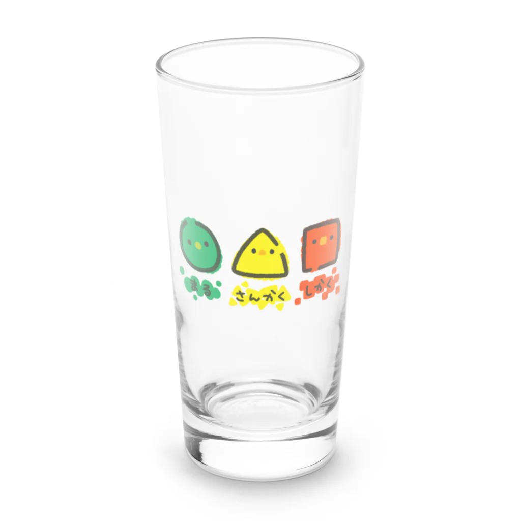 Chill`s Factoryのまる さんかく しかく Long Sized Water Glass :front