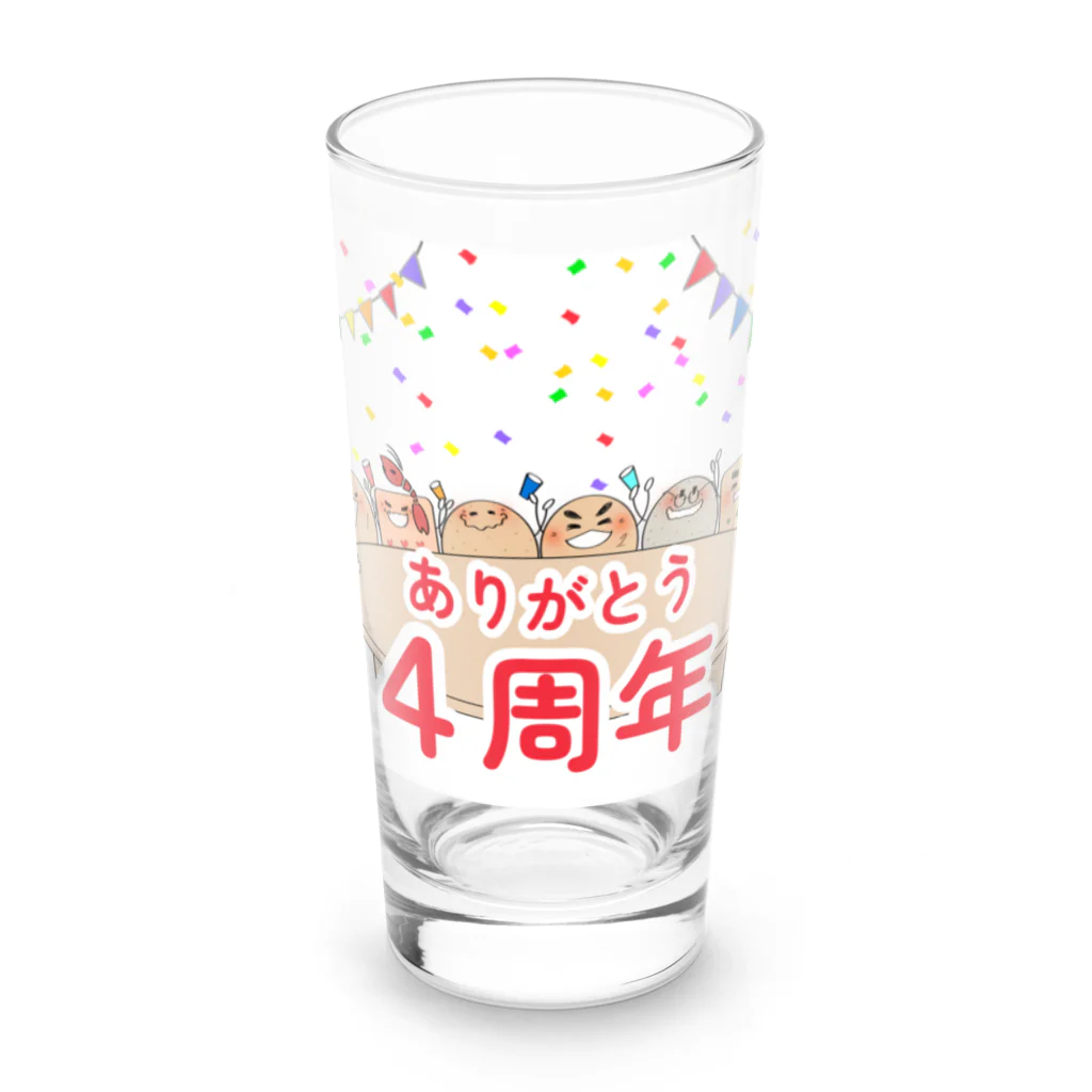 おかしやじろうの４周年記念絵グッズ Long Sized Water Glass :front