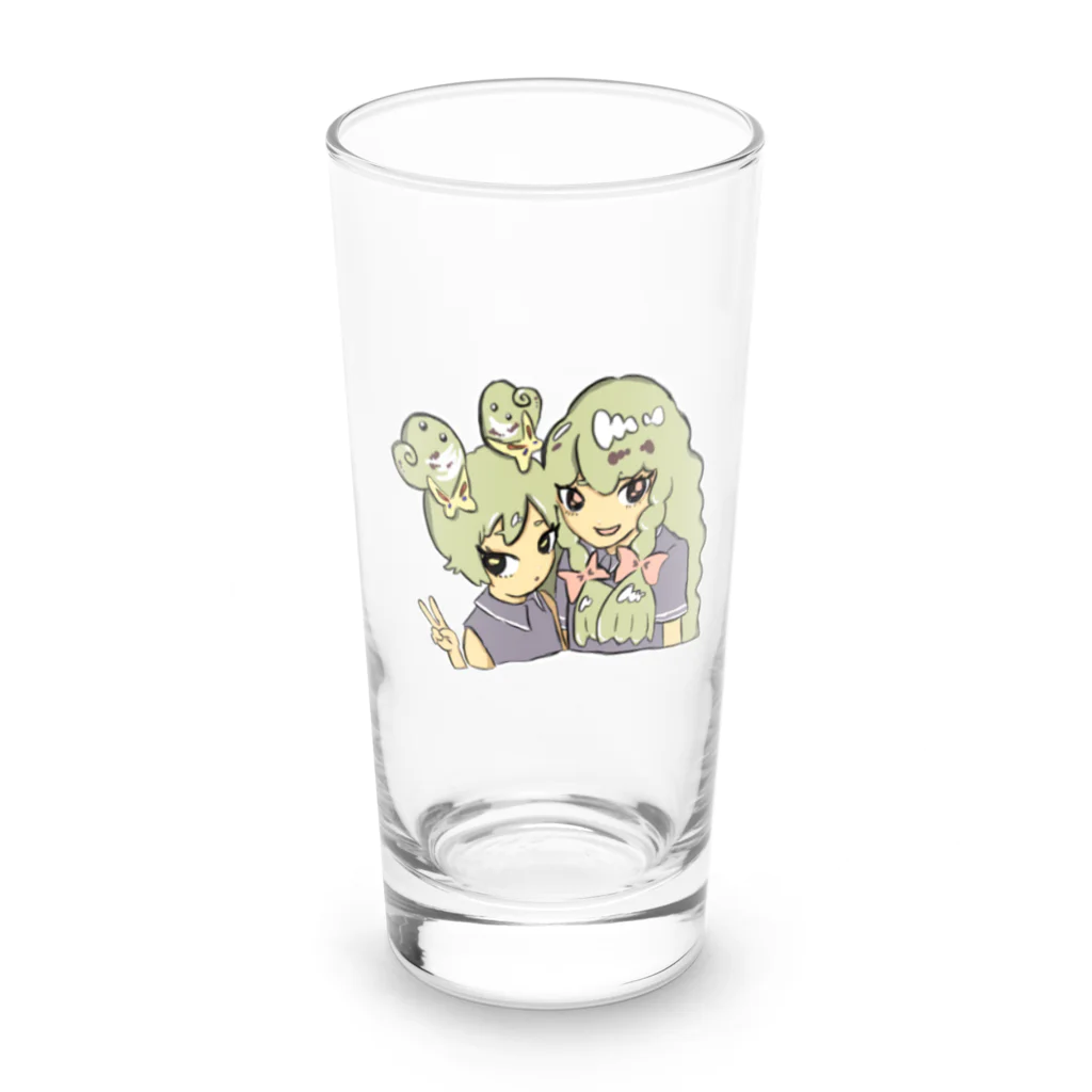 imoyaneの姉妹まっこちゃっこ Long Sized Water Glass :front