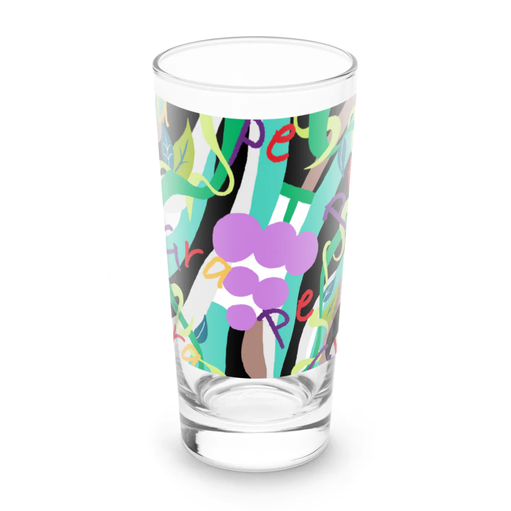 みんみんのGrape ! Long Sized Water Glass :front