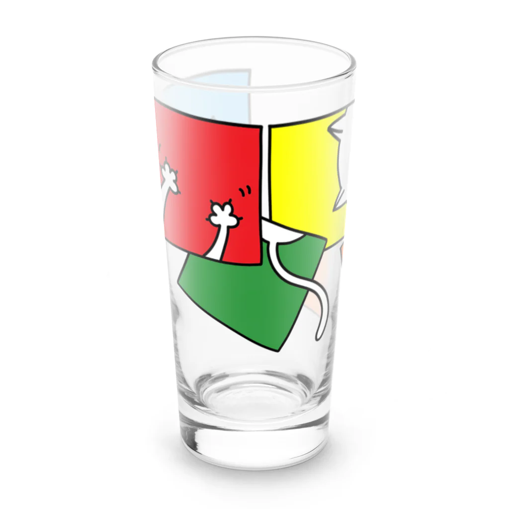 mkumakumaのひとり遊びにゃんこ３ Long Sized Water Glass :front