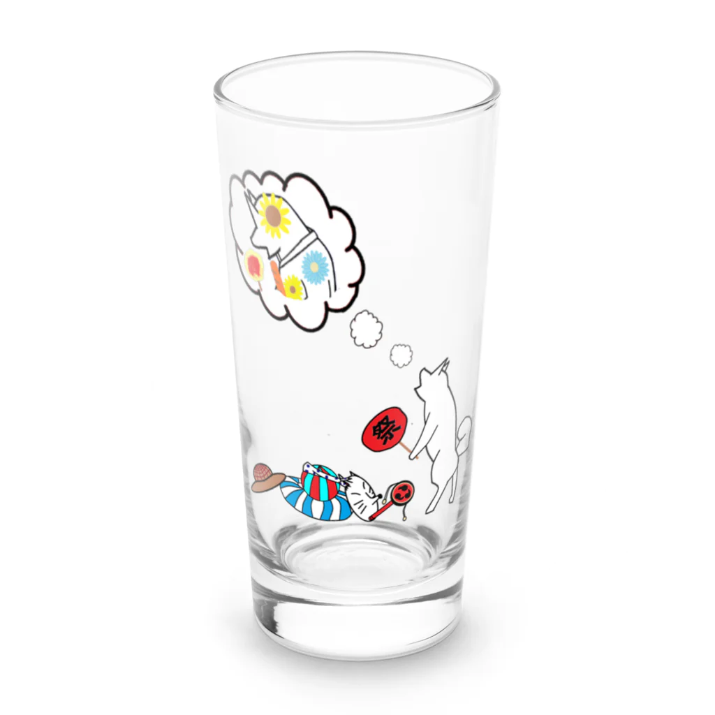 いっぷく処 てんてんの夏の思い出１ Long Sized Water Glass :front