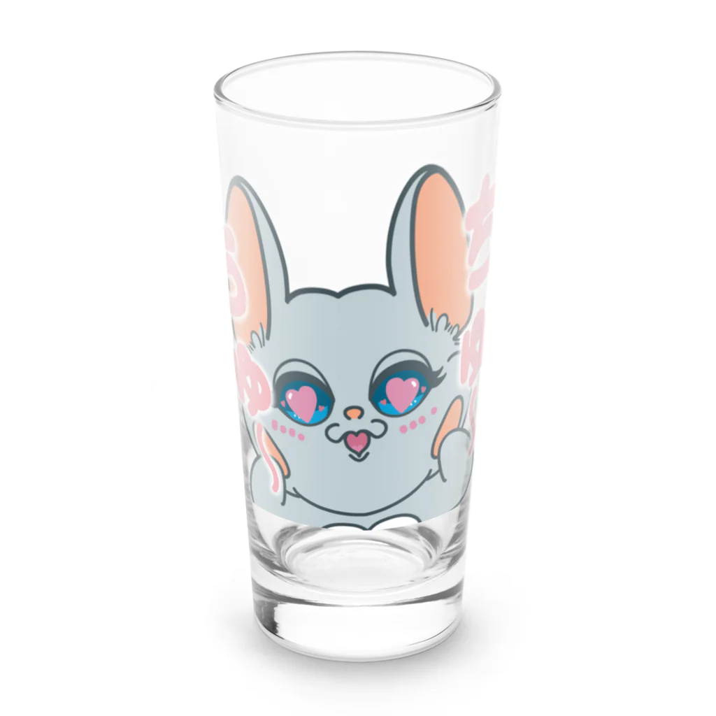 Chinchilla’ｓ（ちんちら～ず）のちゅ～ちゅ～マーニー Long Sized Water Glass :front