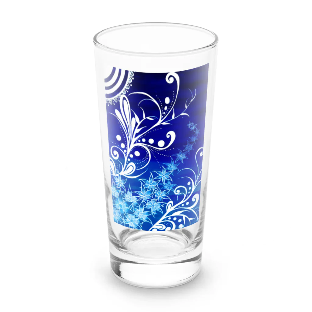 みいの館✝️の爽やかBlue Long Sized Water Glass :front