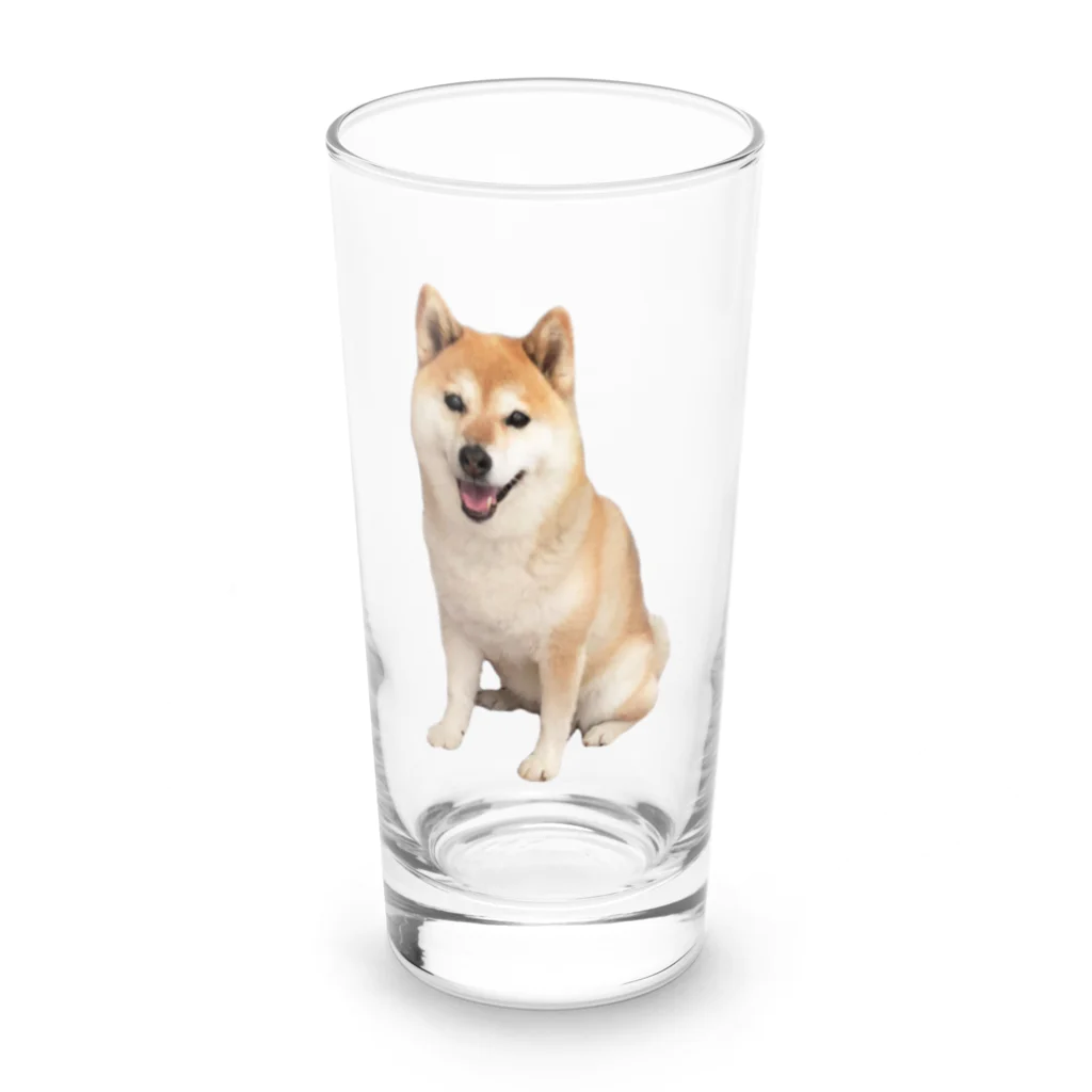 azu azureの柴犬チビちゃん Long Sized Water Glass :front