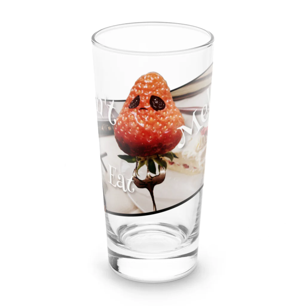 miuk⚰️fashionの〈シネラマカラー〉Don't Eat Me!🍓ちゃんコラージュ Long Sized Water Glass :front