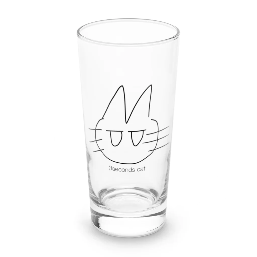 3seconds cat.の3seconds Cat Long Sized Water Glass :front