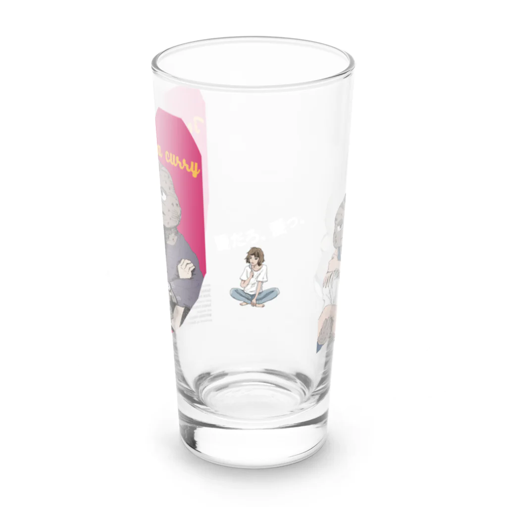 さなえ食堂の愛だろ、愛っ。 Long Sized Water Glass :front