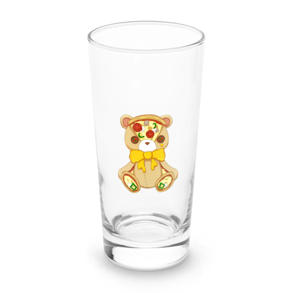 Apple Bears Collectionのおいしくいただクマ🧸~ピザ🍕ver~ Long Sized Water Glass :front