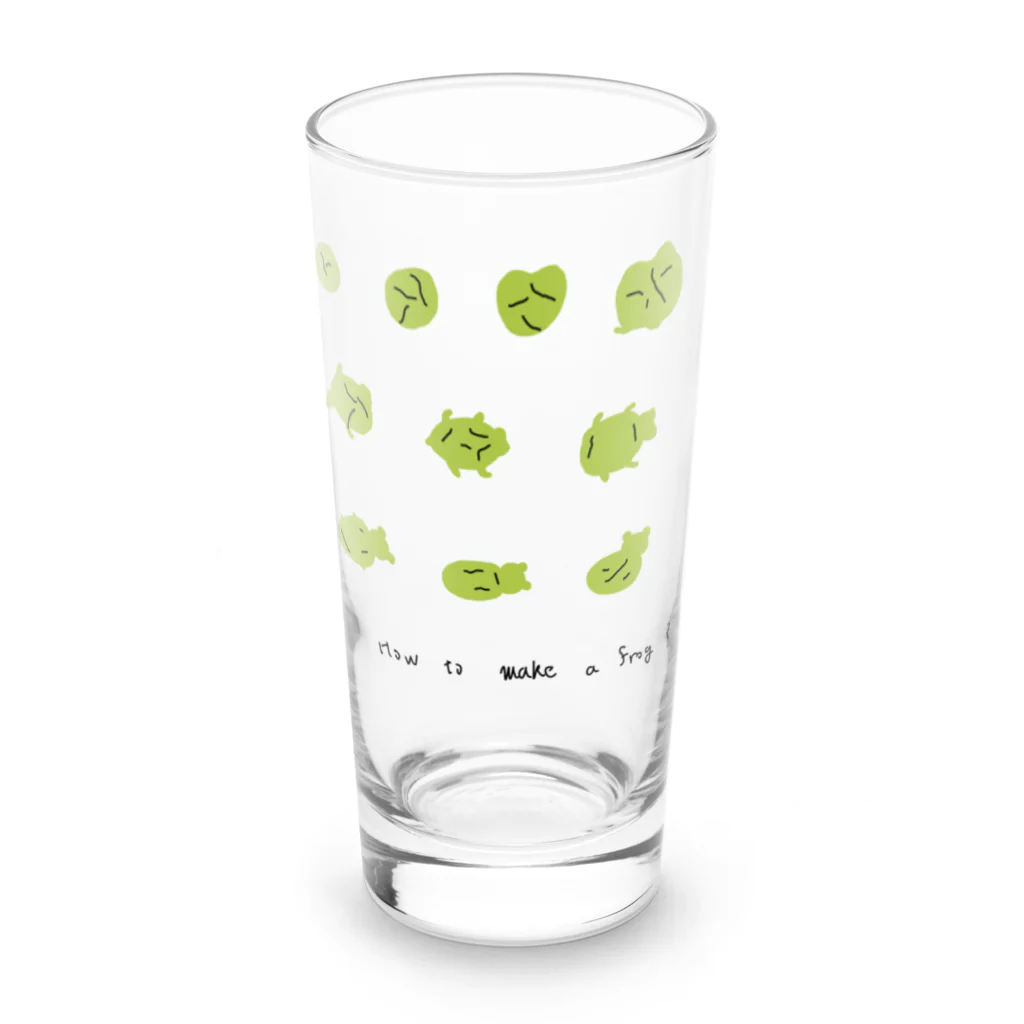 ケケケケロロのhow to make a frog ？ Long Sized Water Glass :front