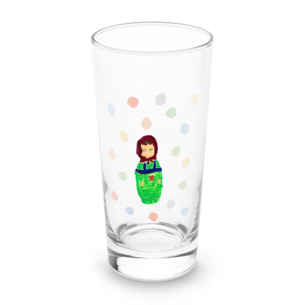 ISFnet_Benefit_Aoyamaのマトリョーシカ Long Sized Water Glass :front