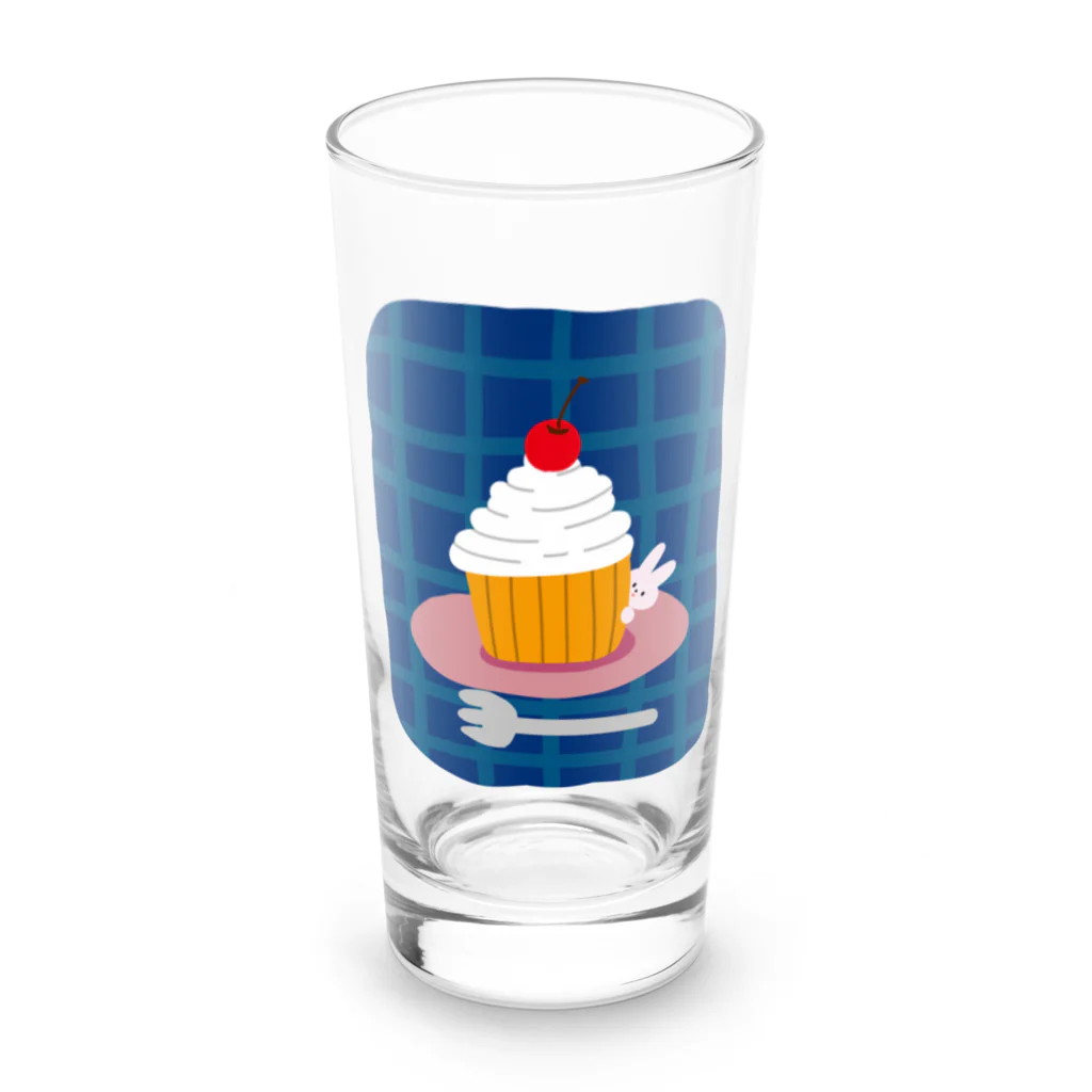 satoharuのカップケーキでかくれんぼ Long Sized Water Glass :front