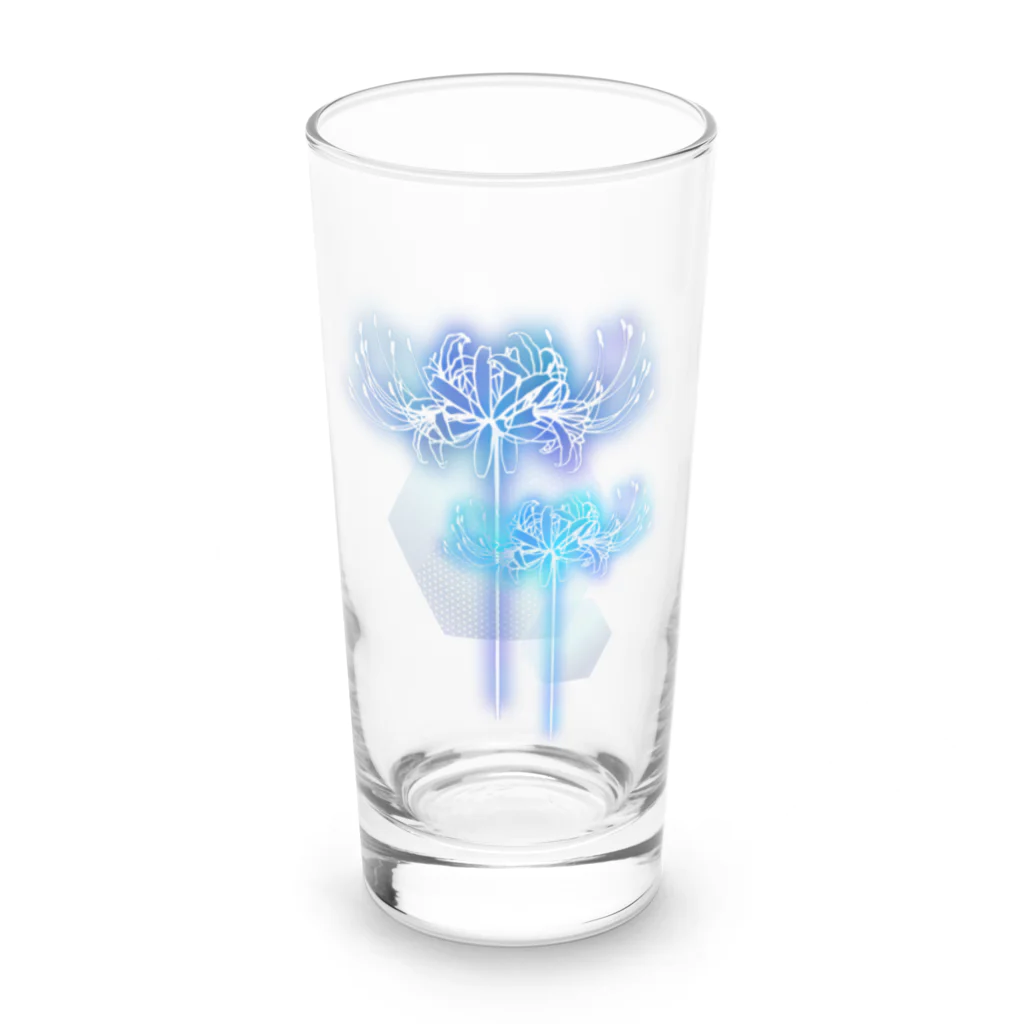 綾錦工房 りこりすの曼珠沙華 - 朧【月光】 Long Sized Water Glass :front