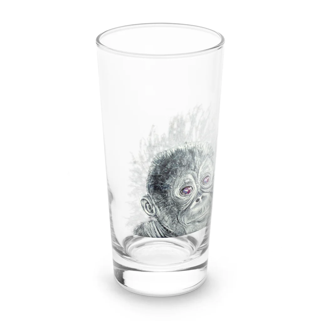 Owl's Dream　アウルズドリームのOrangutan Long Sized Water Glass :front