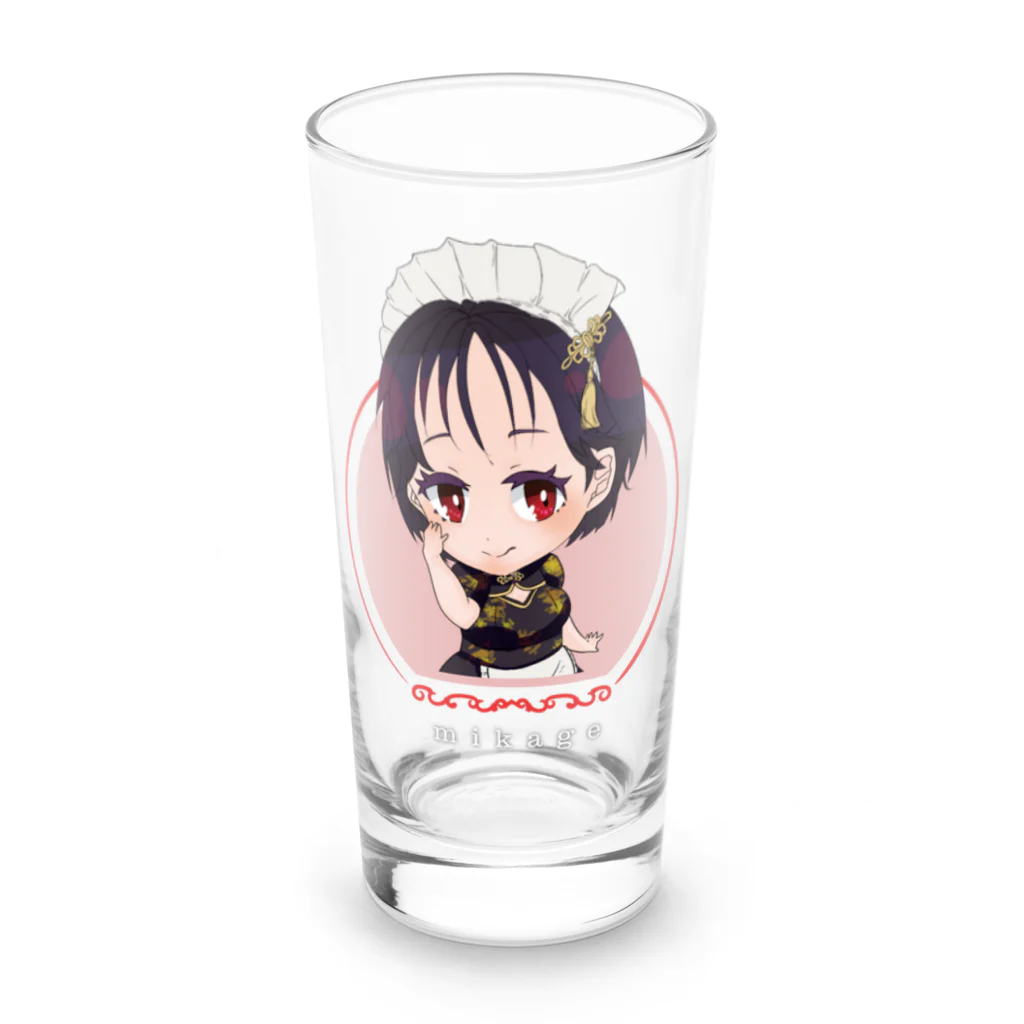  メイデンガールズ♡ガールズバー▶︎next10/1メイドbarのメイデンガールズ　みかげ Long Sized Water Glass :front