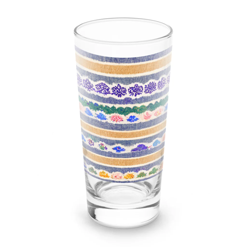 Wearing flashy patterns as if bathing in them!!(クソ派手な柄を浴びるように着る！)のオリエンタルな模様1 Long Sized Water Glass :front
