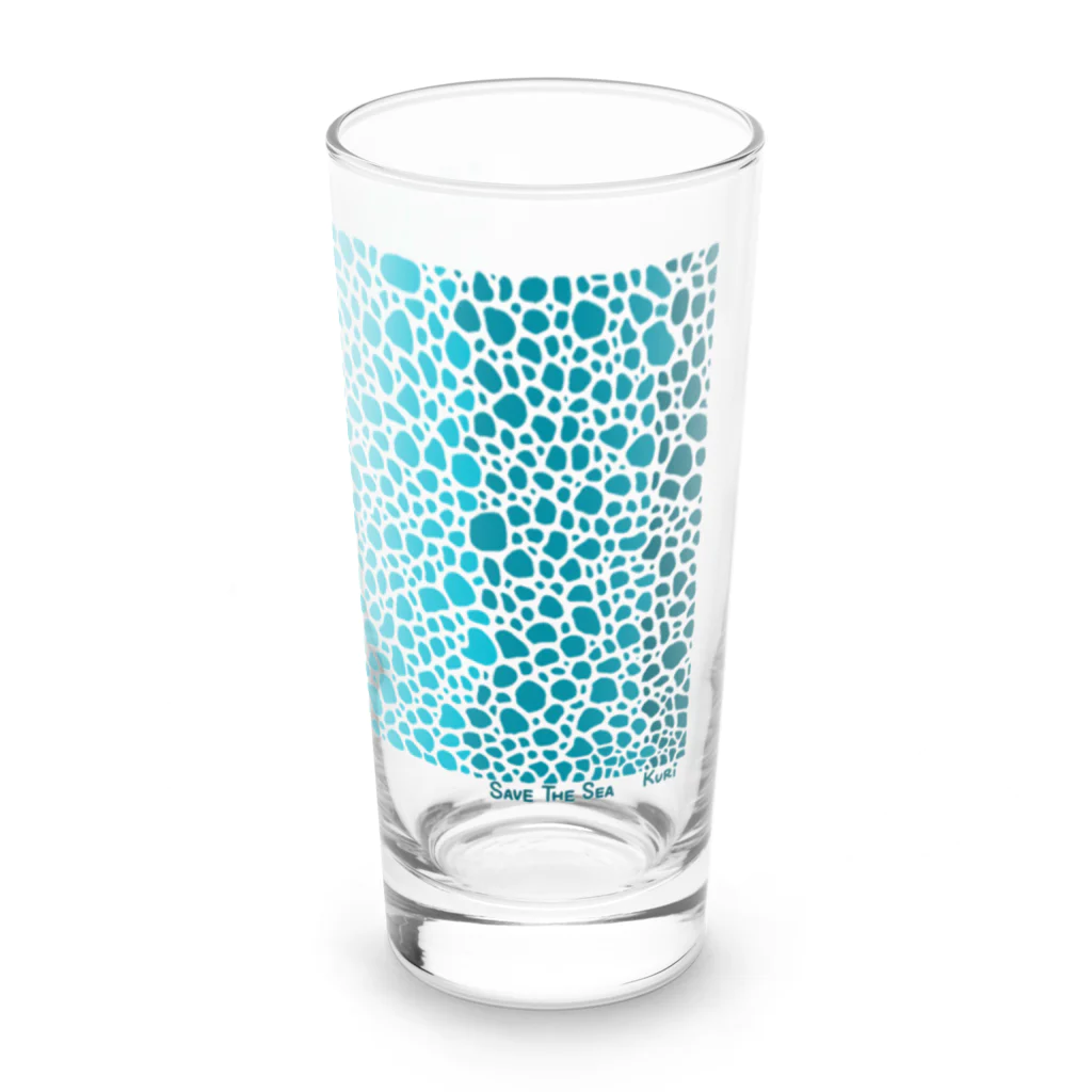 栗坊屋のSave The Sea Long Sized Water Glass :front