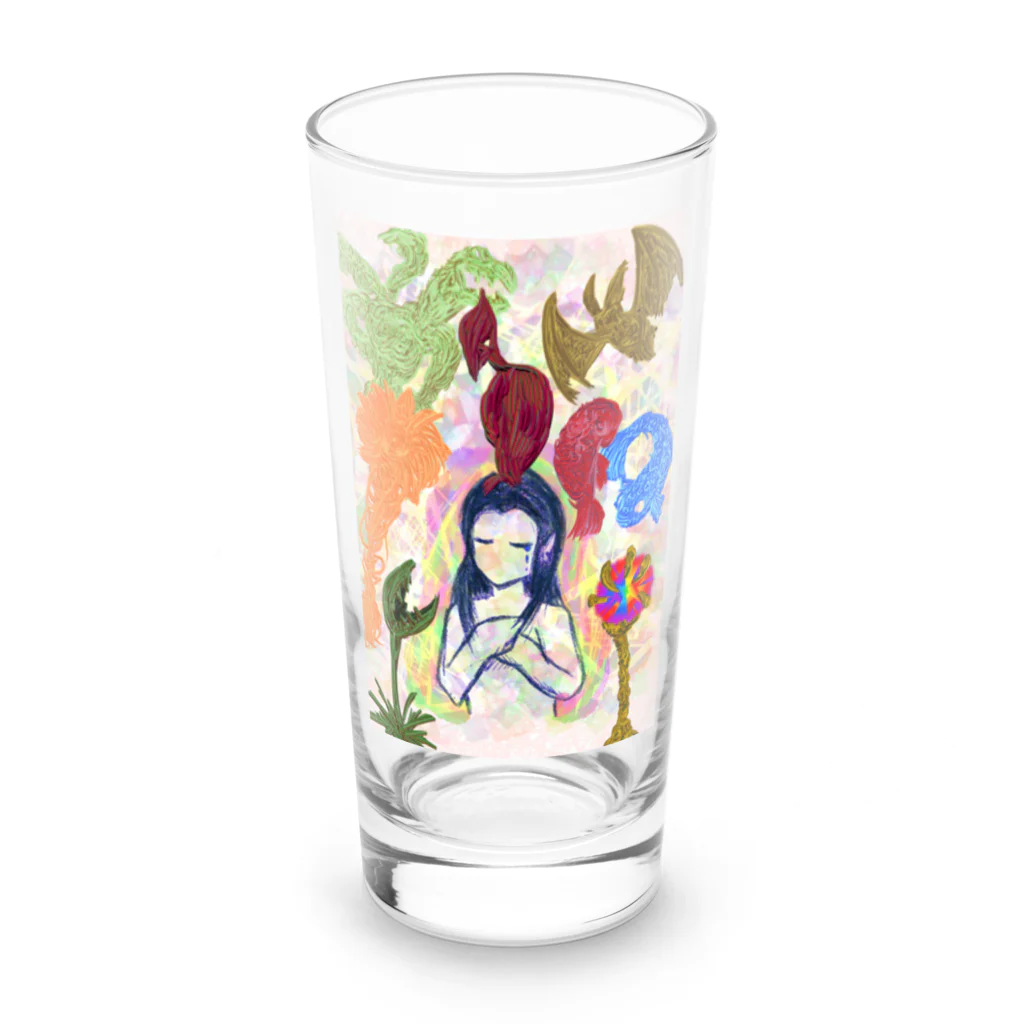 避役の激怒 Long Sized Water Glass :front