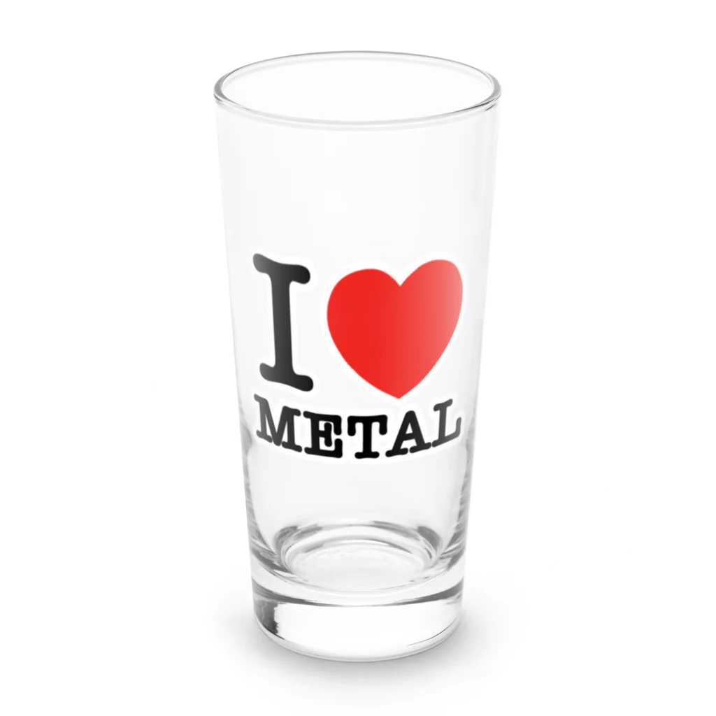 HachijuhachiのI LOVE METAL Long Sized Water Glass :front