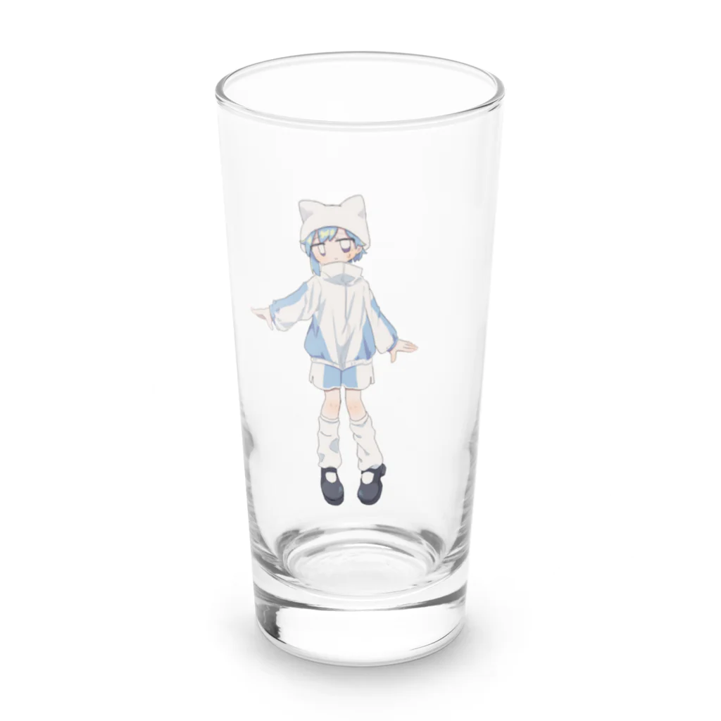 天使の輪のねこみみちゃん Long Sized Water Glass :front