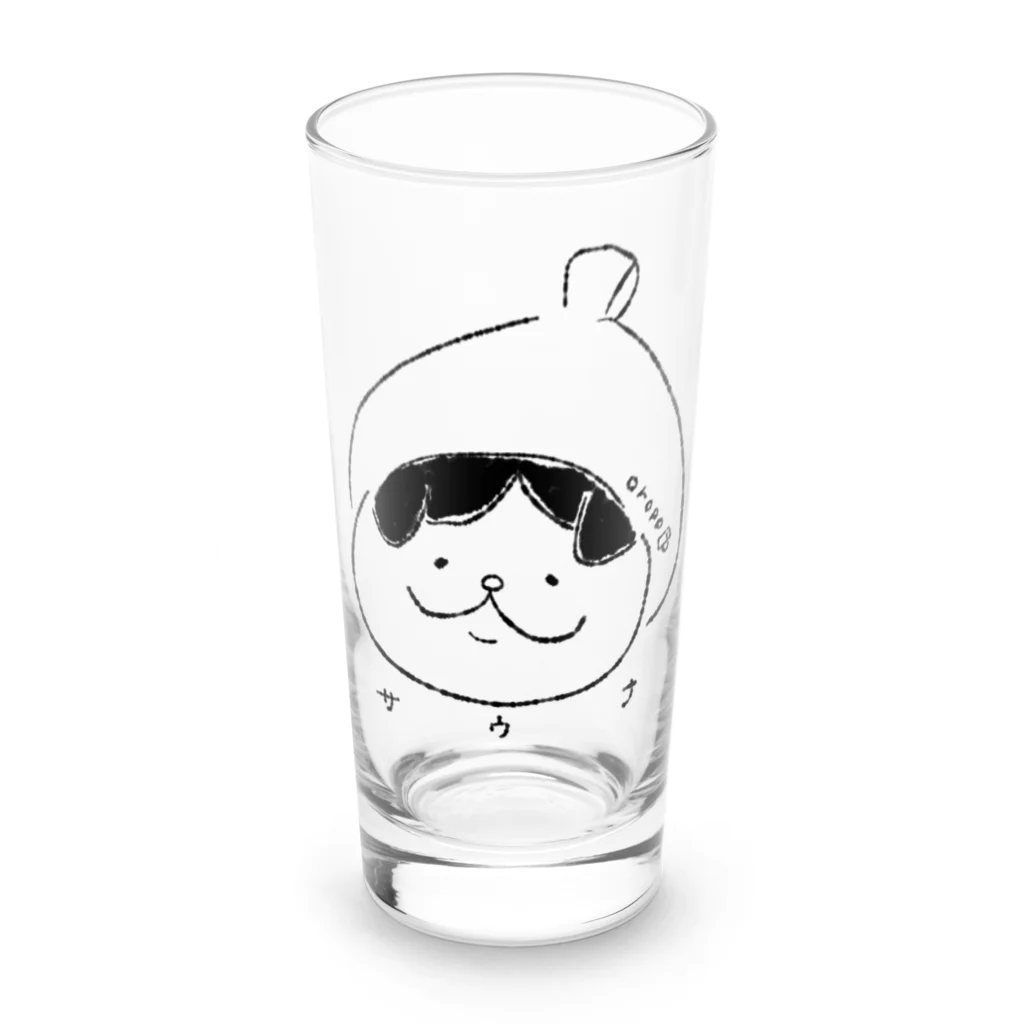 ねこの森雑貨店(SUZURI店)のサウナハット Long Sized Water Glass :front