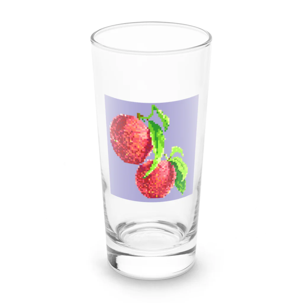 Ritz-studioのドット絵　ピーチ Long Sized Water Glass :front