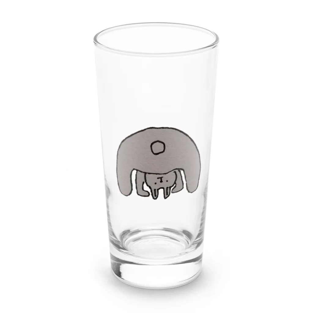 ぱな1号店ののぞきうさぎ Long Sized Water Glass :front