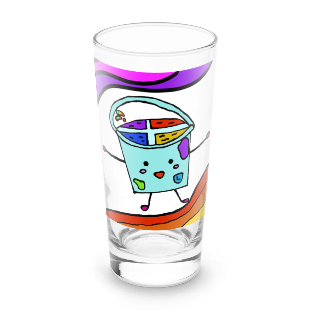 lukanose-kidsのバケツ君 Long Sized Water Glass :front