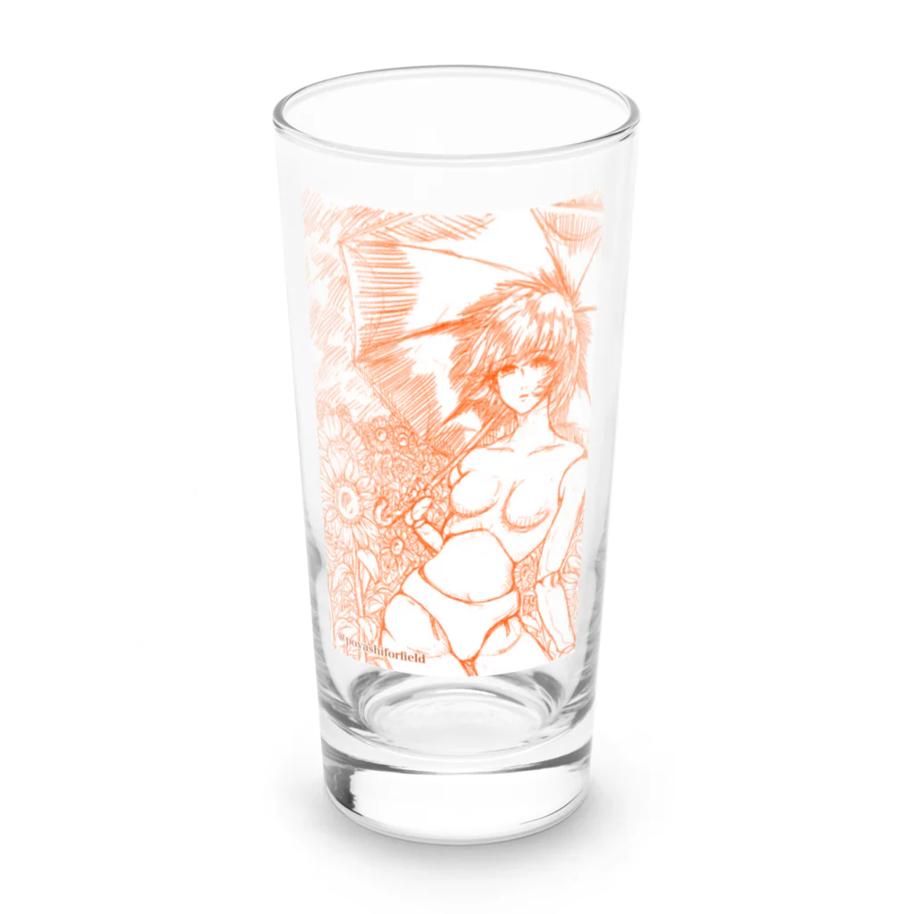 こやしファクトリーの郷愁（夕暮れ色） Long Sized Water Glass :front