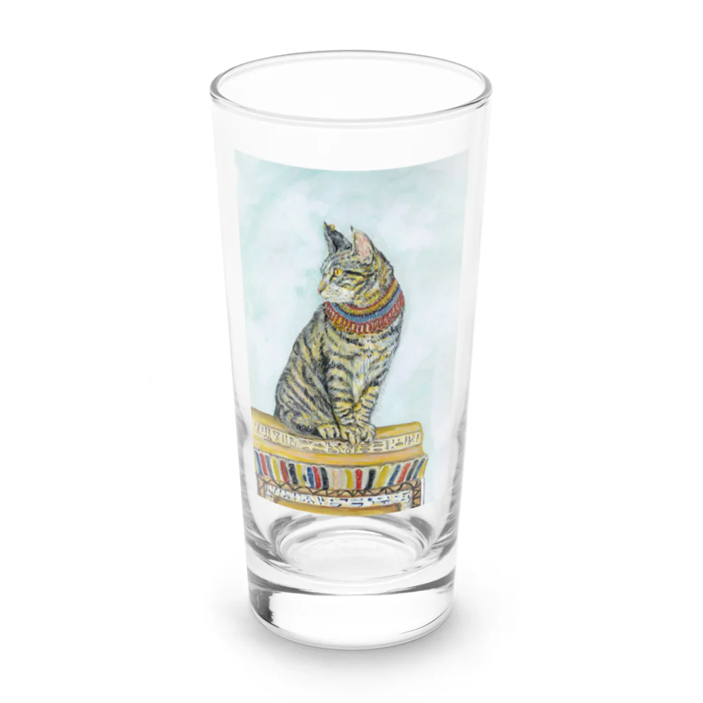 アンリメソッドのエジプト猫 ロンググラス前面
