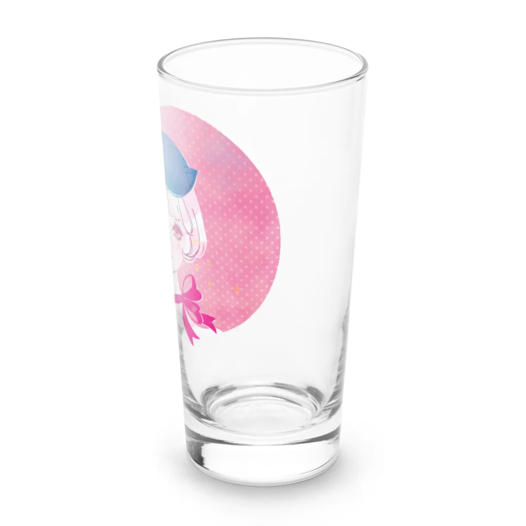 蛯原あきらのねこ耳お帽子 Long Sized Water Glass :front