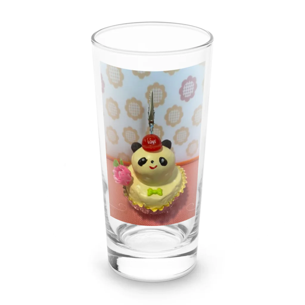 てんとうむしのくつしたのパンダケーキ Long Sized Water Glass :front