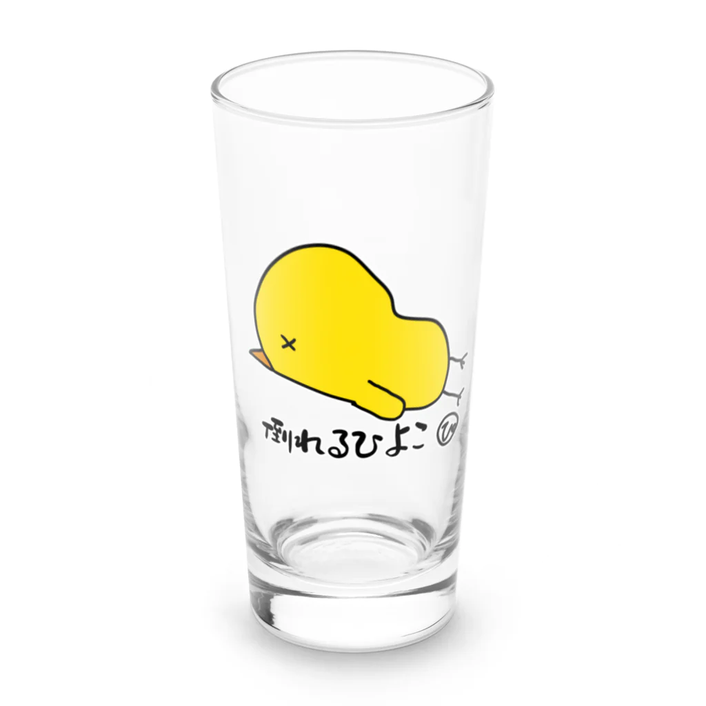 バナナ家の倒れるひよこ Long Sized Water Glass :front