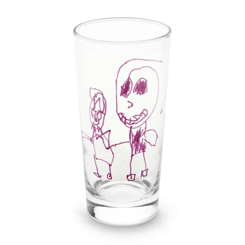 kan_drawingのラブラブな2人 Long Sized Water Glass :front