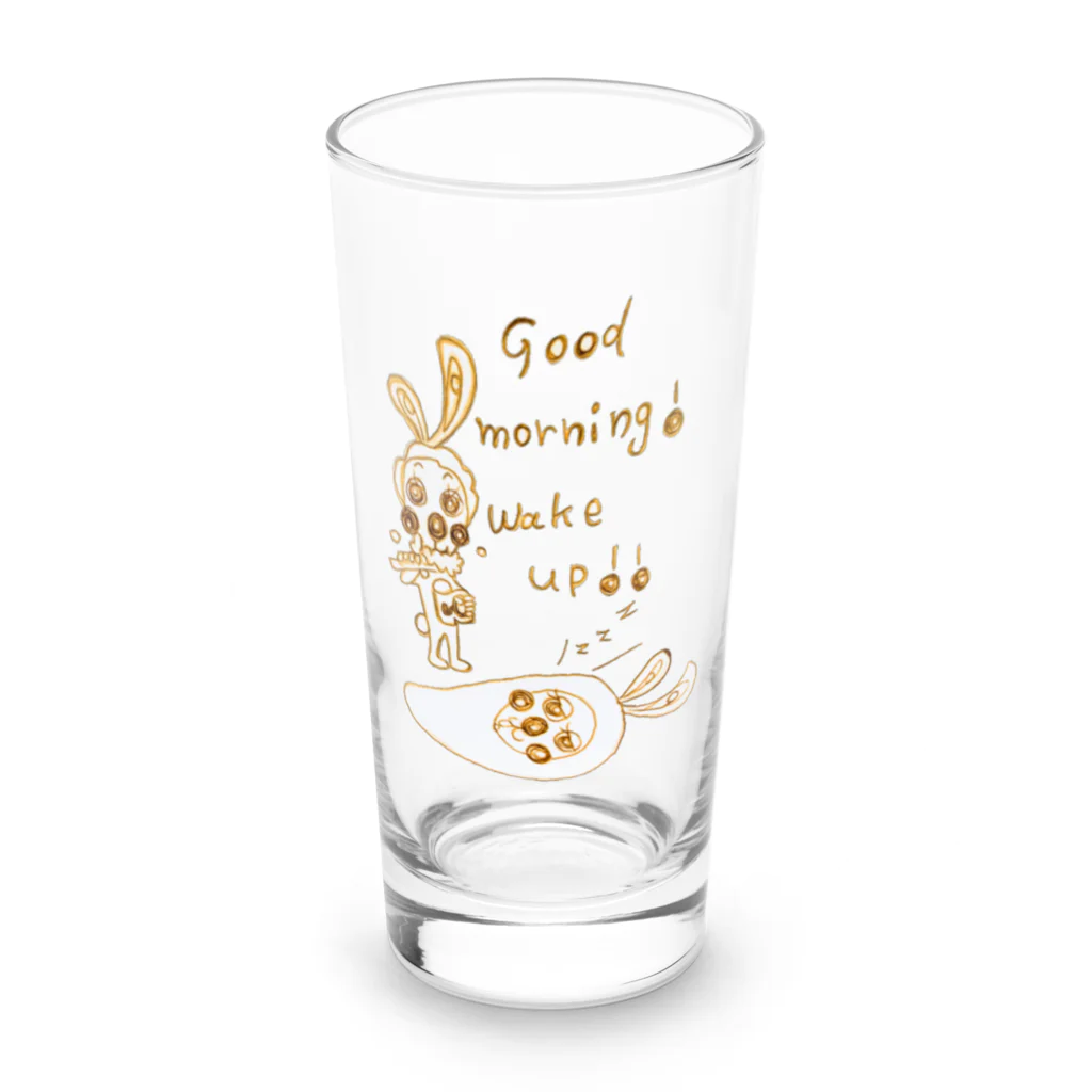 uminoneblueのGood morning! wake up!! Ver.2 Long Sized Water Glass :front