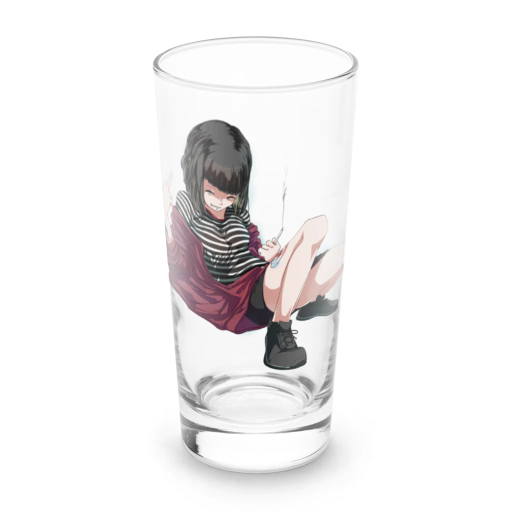 メ夢のオリジナルR Long Sized Water Glass :front