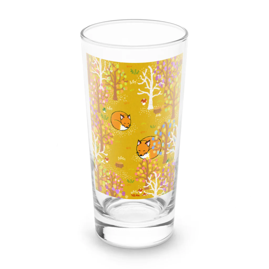 前田悠花｜イラストレーターの★きつねの森★ Long Sized Water Glass :front