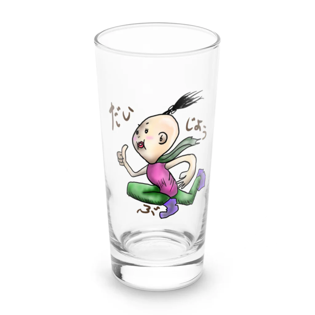 irootokosamuraiの大丈夫 Long Sized Water Glass :front