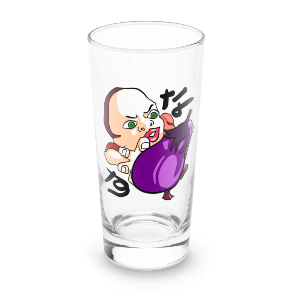 irootokosamuraiのなす Long Sized Water Glass :front