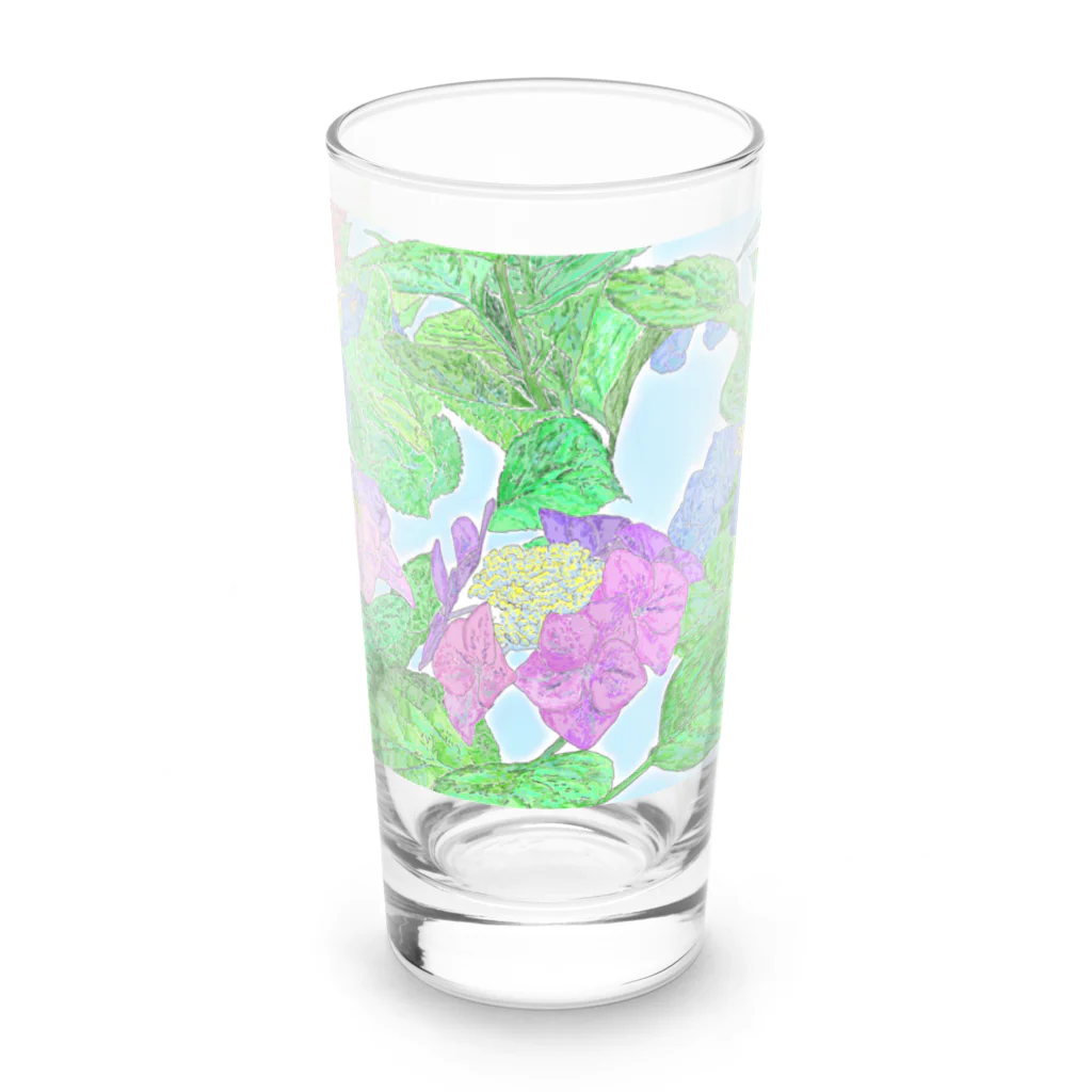 niwatsukinoの紫陽花（あじさい） Long Sized Water Glass :front