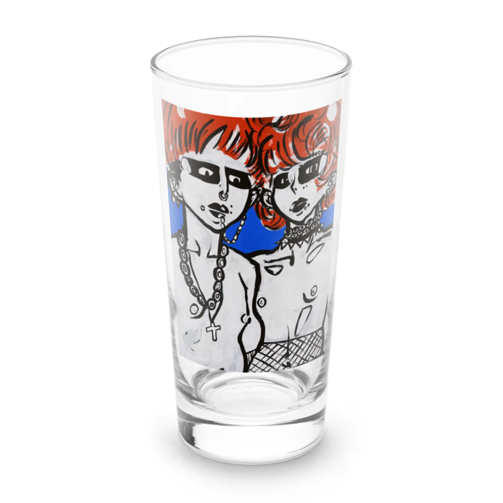 ほりをのPUNKGIRL Long Sized Water Glass :front