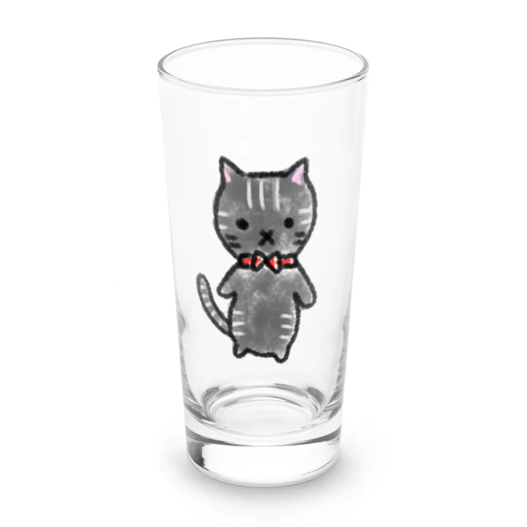 neko_no_kuniのモブにゃん名前はまだない Long Sized Water Glass :front