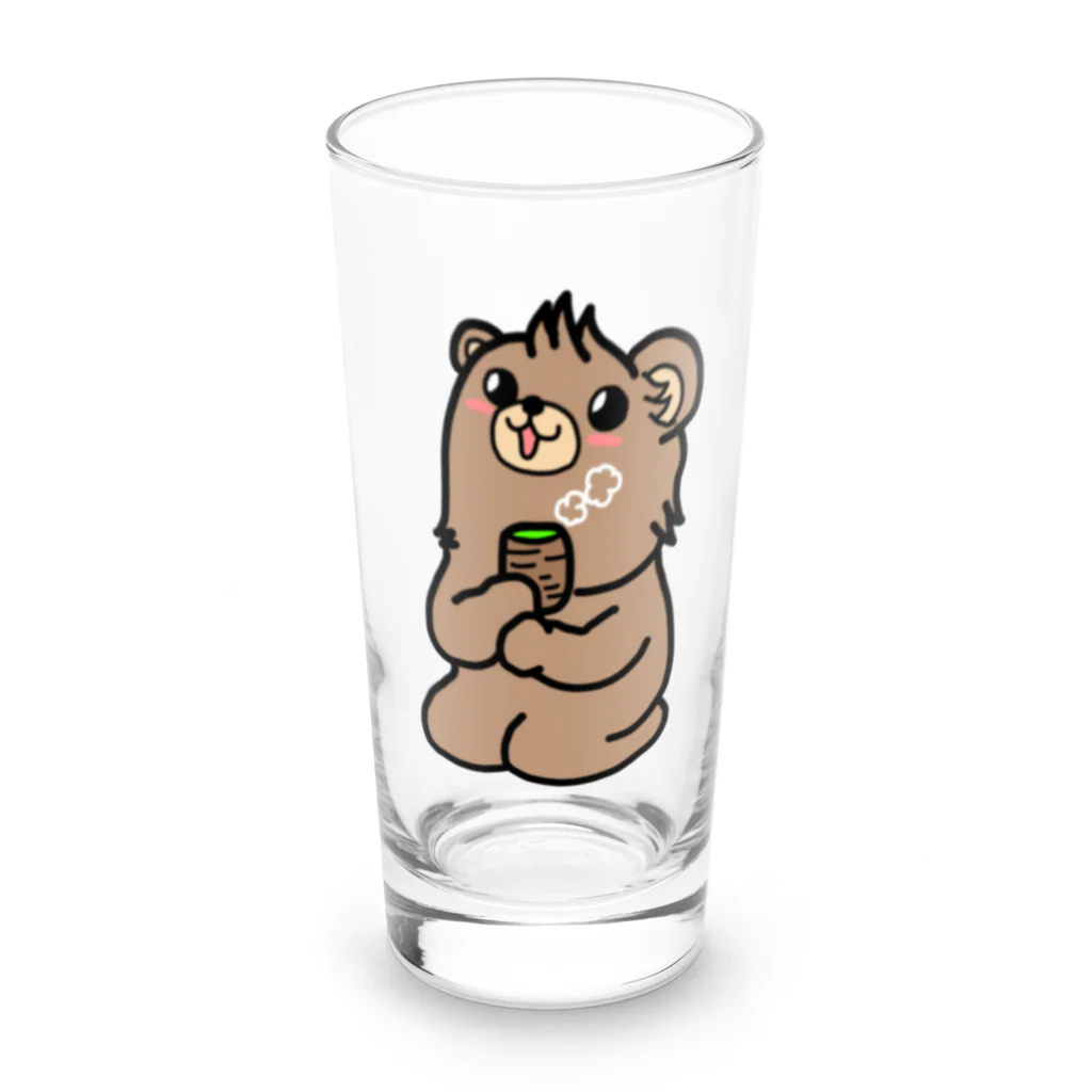 トホクマッチ🐻のトホクマッチ🐻いっぷく🐻 Long Sized Water Glass :front